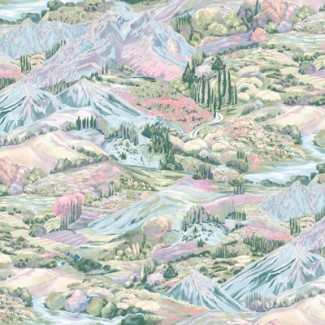 Обои горы на зелё